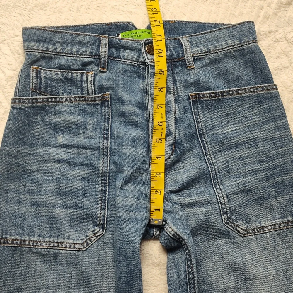 Sandrine Rose Women's Denim Blue Jeans Size 27 Button Fly - Picture 3 of 12